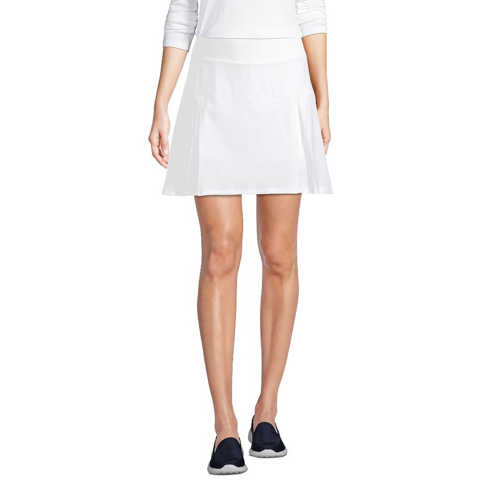 Lands' End Women's Active Skort White, NWT